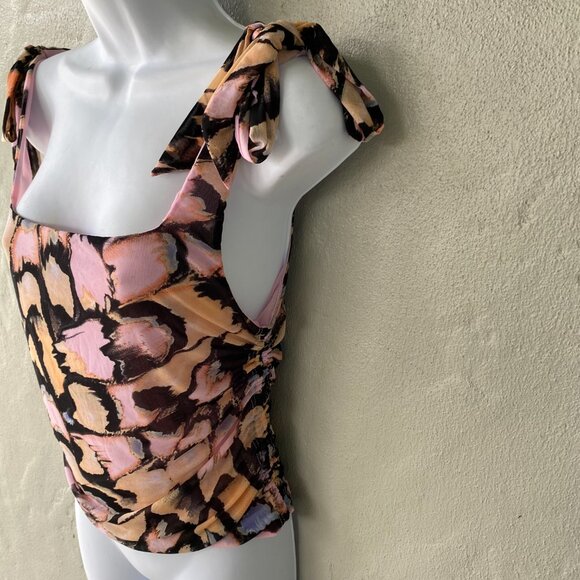 FREE PEOPLE NWT PINK COMBO PULLOVER TOP - Picture 2 of 8